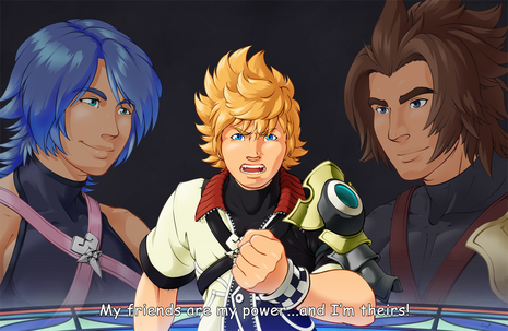 Screencap Redraw of Kindgom Hearts: Birth By Sleep